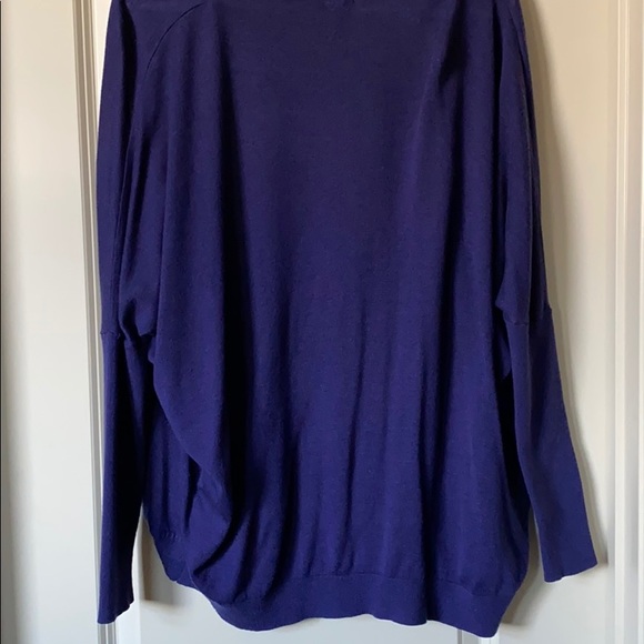 Royal purple long sleeve shrug cardigan - Picture 5 of 5